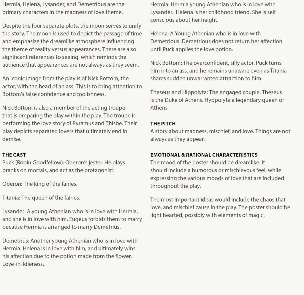 information about a midsummer night's dream