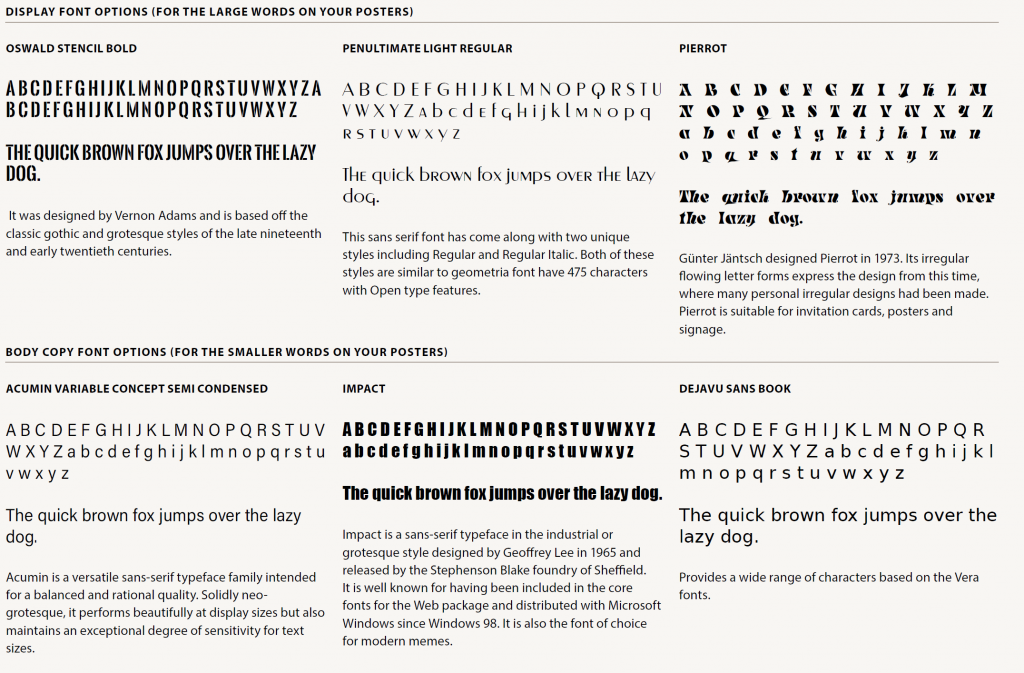 typeography examples