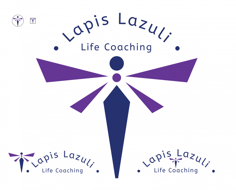 geometric dragonfly and typographic concepts