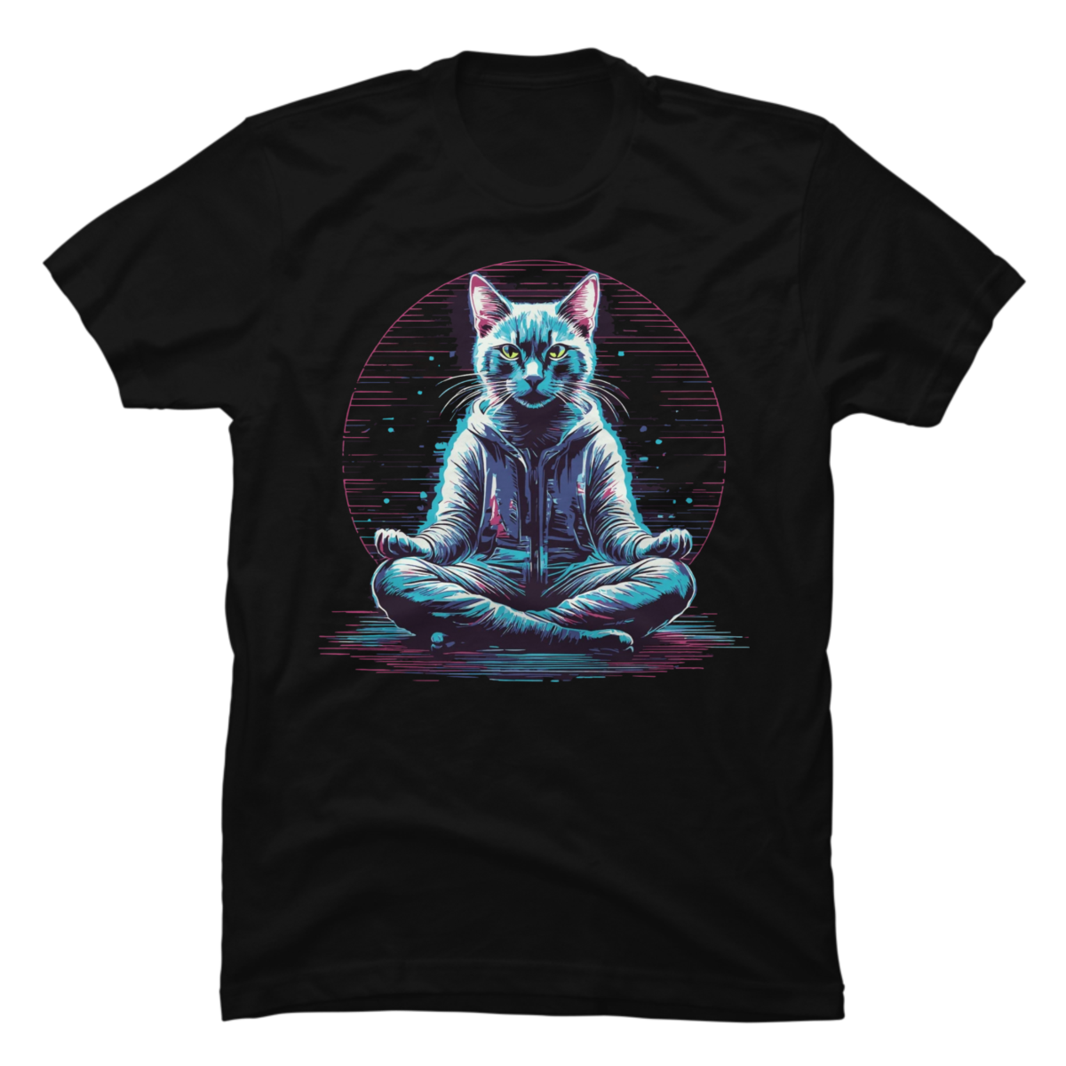 Meditating cat. 