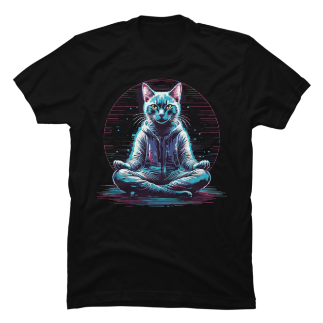 Zen cat meditating.