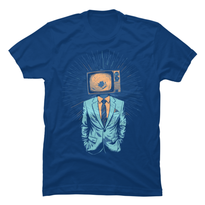 A television man. He has a tv for a head.